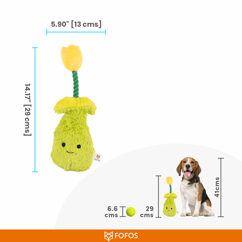 FOFOS Garden Tulip Dog Toy 13 x 10 x 29 cm