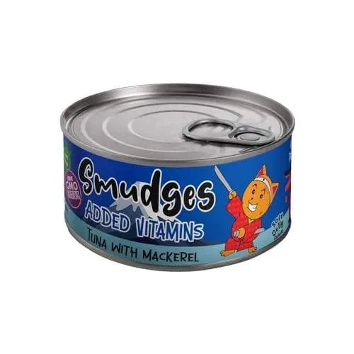 Smudges Added Vitamins Tuna with Mackerel in Soft Jelly Adult Cat Food 80g
