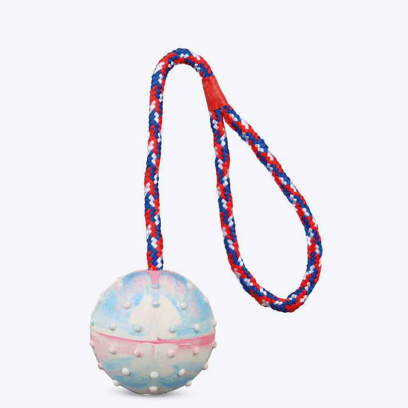 Trixie Ball on a Rope Natural Rubber Dog Toy 6/30cm
