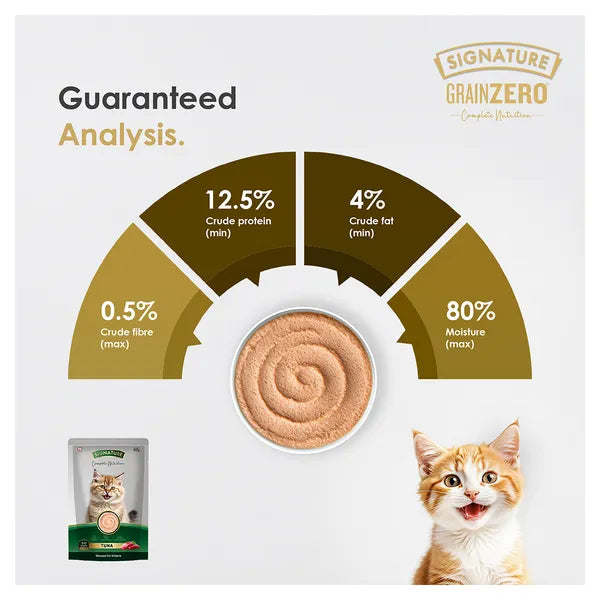 Signature Grain Zero Salmon Mousse Kitten Cat Wet Food 80g (5+1) Buy 5 Get 1 Free