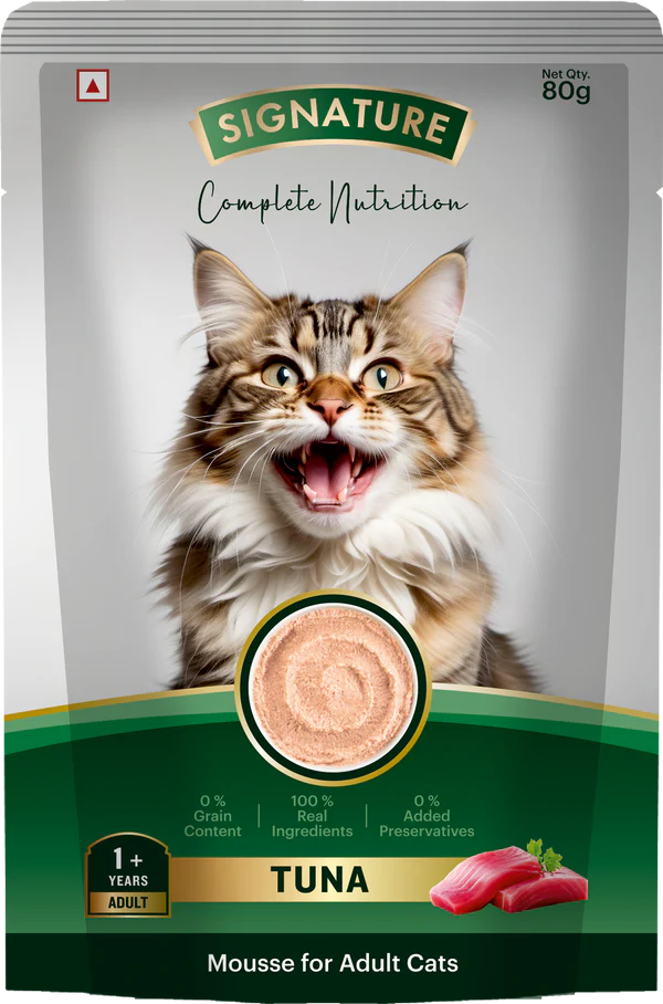 Signature Grain Zero Tuna Mousse Adult Cat Wet Food 80g (5+1) Buy 5 Get 1 Free