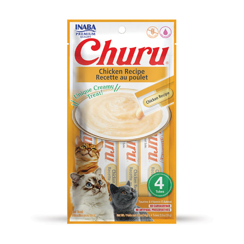 Inaba Churu Creamy Kitten Chicken Recipe Grain Free Treat For Cats 14g x 4 Tubes