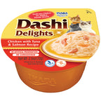 Inaba Dashi Delight Chicken with Tuna & Salmon Recipe Cat Treat 70g
