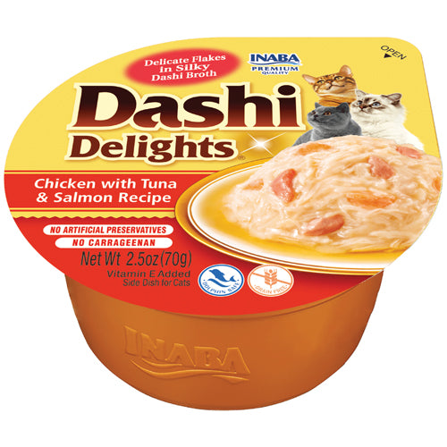 Inaba Dashi Delight Chicken with Tuna & Recipe Cat Treat 70g