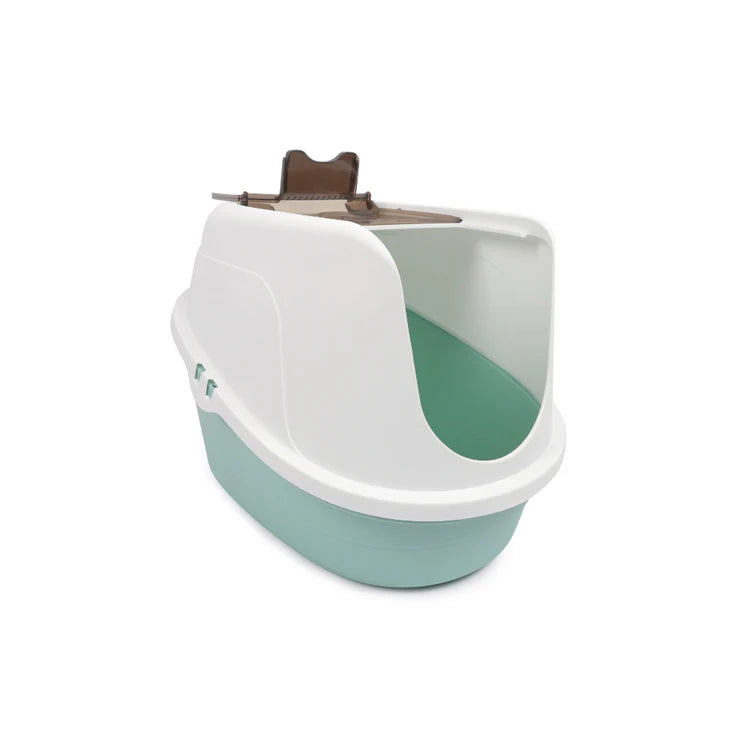 M-Pets Eco Tima Cat Litter Box Sea Green 60.2 x 45.1 x 42.4 cm
