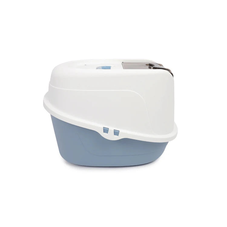M-Pets Eco Tima Cat Litter Box Ocean Blue 60.2 x 45.1 x 42.4 cm