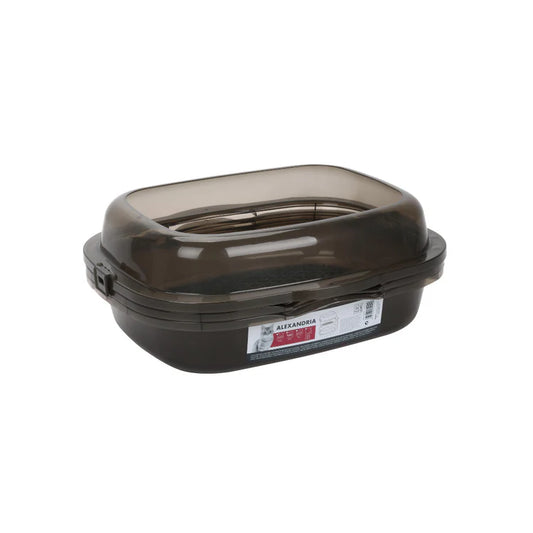 M-Pets Alexandria Cat Litter Tray Grey 46 x 40 x 18 cm