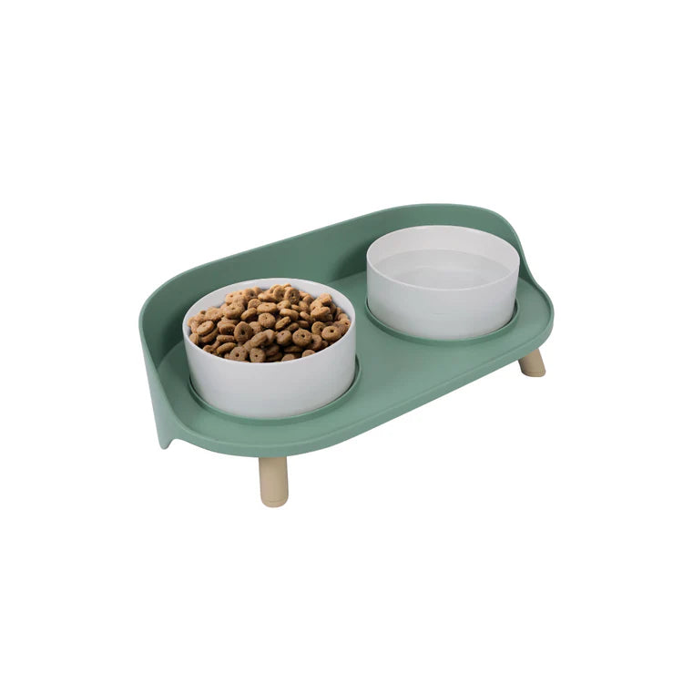 M-Pets Altitiude Double Raised Bowl 2x450ml