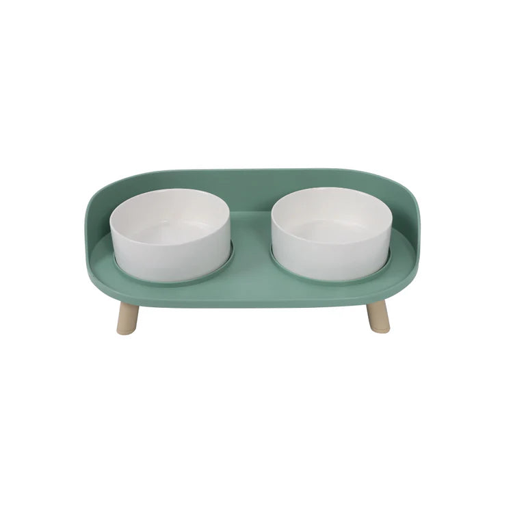 M-Pets Altitiude Double Raised Bowl 2x450ml