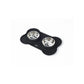 M-Pets Duet Bowl with Silicon Mat 400mlx2