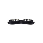 M-Pets Duet Bowl with Silicon Mat 400mlx2