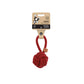 M-Pets Coto Loop Ball Natural Cotton Red Toy for Dogs Medium 8cm