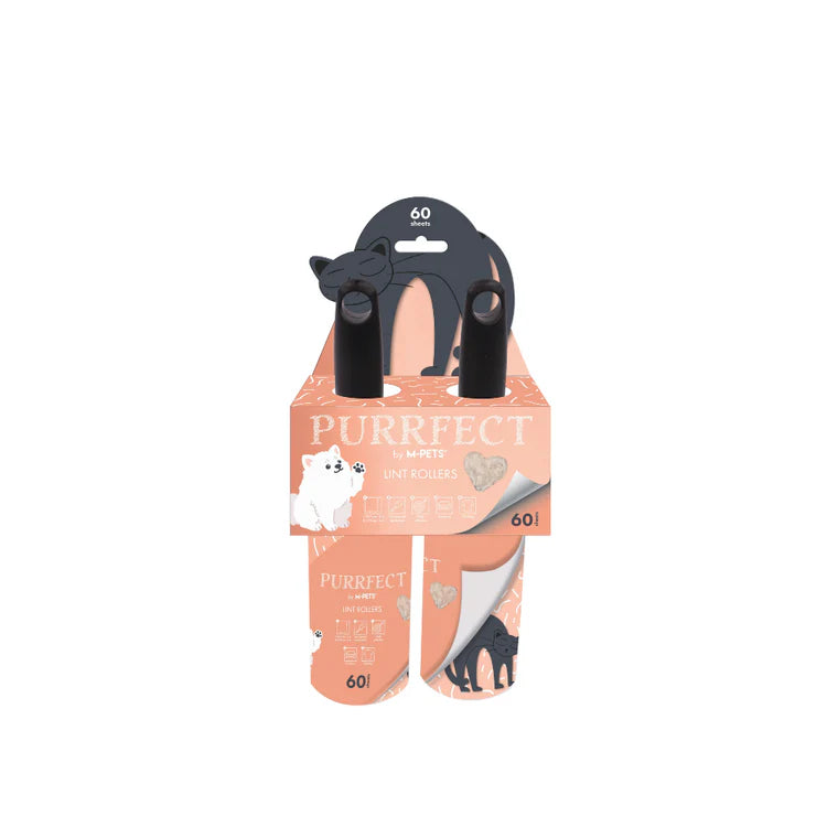 M-Pets Purrfect Lint Roller Pink 2x60 Sheets