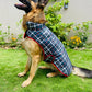 Caninkart Check Printed Jacket For Your Furry Friend - Grey
