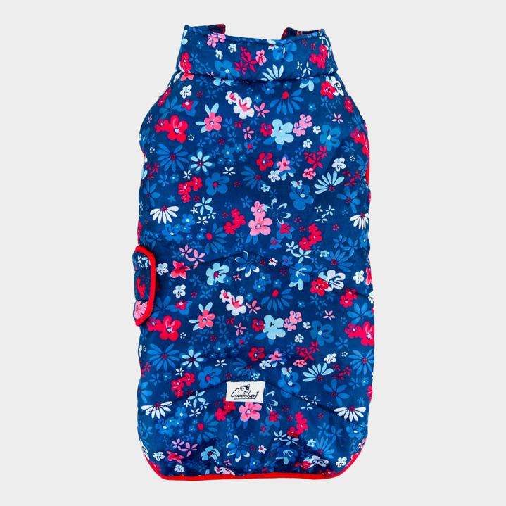 Caninkart Printed Jacket For Your Furry Friend - Blue Blossom