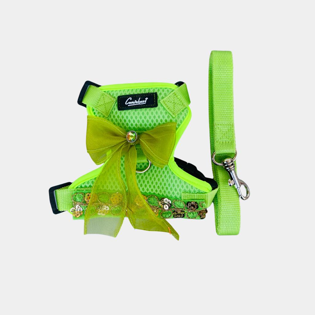 Caninkart Designer Harness For Cat & Pup Neon