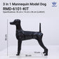 Opawz 3-in-1 Mannequin Model Dog Black