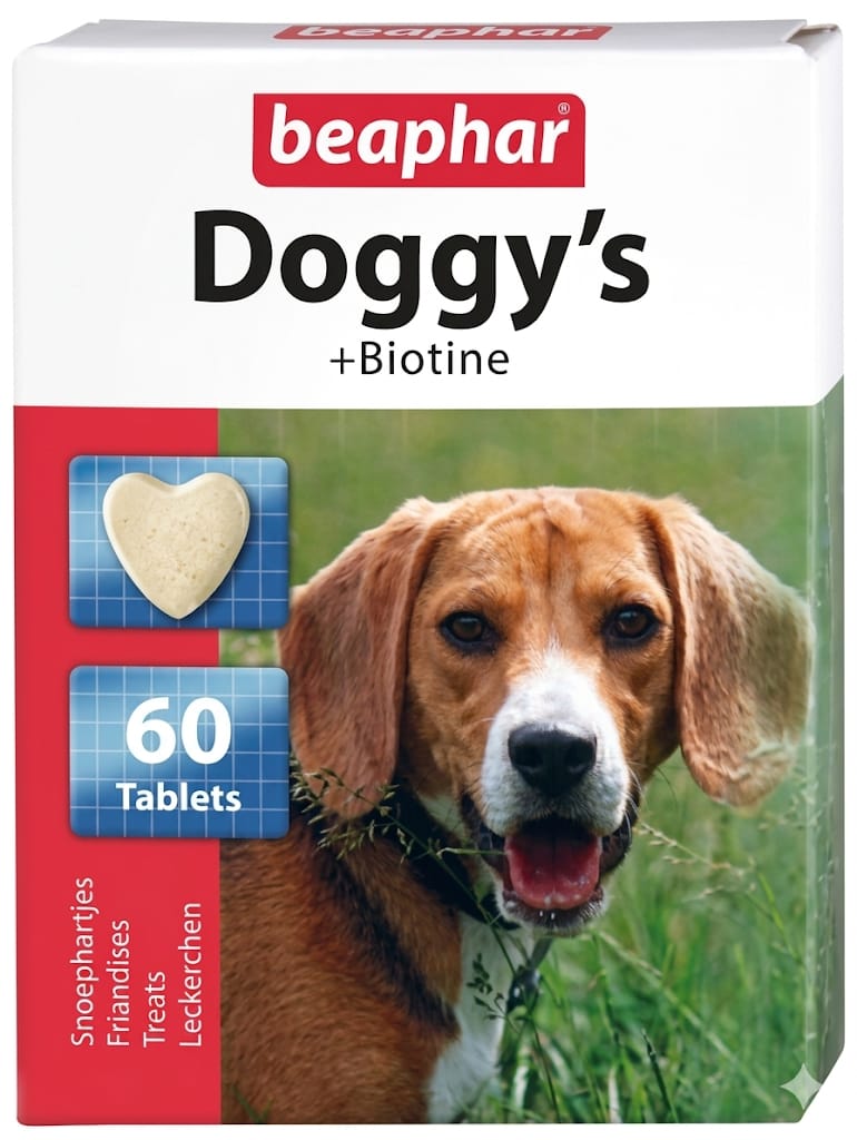 Beaphar Doggy's Biotine Tablets Dog Supplement 60 Tablets