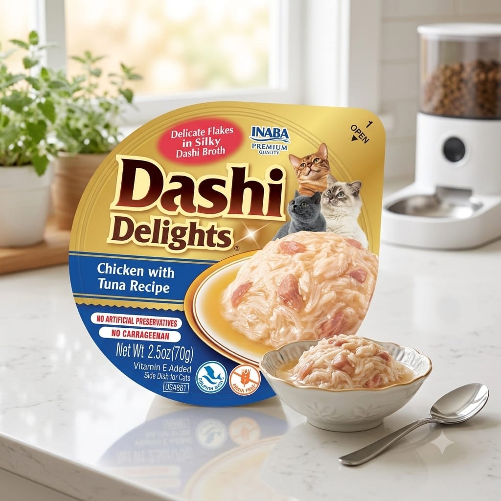 Inaba Dashi Delight Chicken with Tuna Recipe Cat Treat 70g