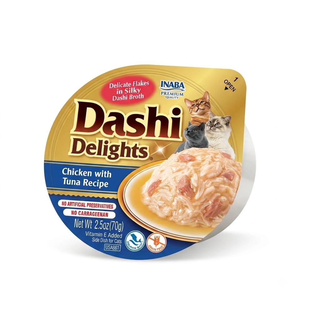 Inaba Dashi Delight Chicken with Tuna Recipe Cat Treat 70g