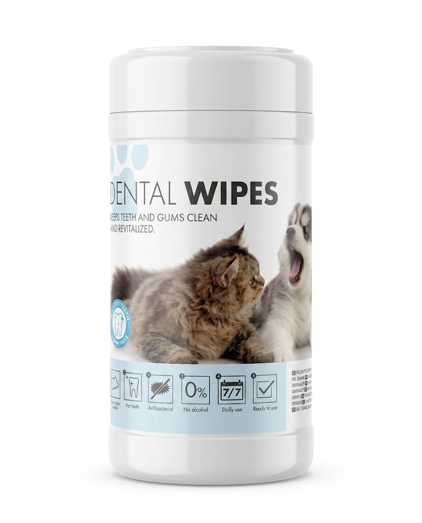 M-Pets Dental Wipe For Dogs & Cats 40pcs