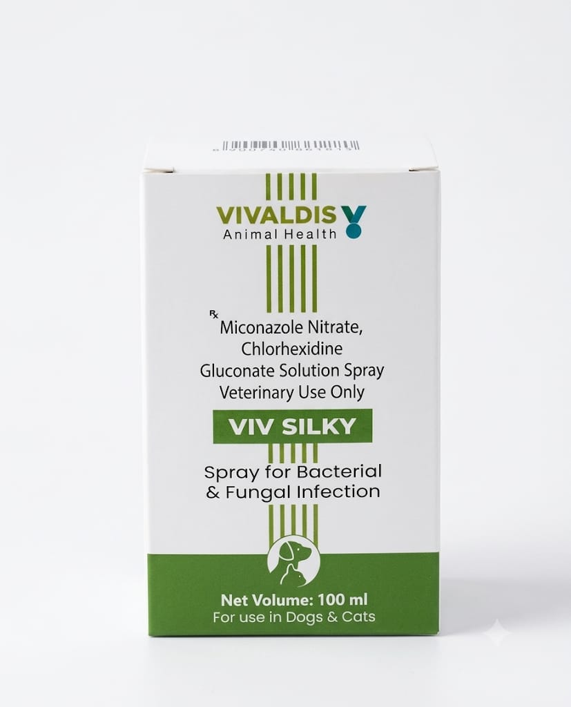 Vivaldis Viv Silky Spray for bacterial & fungal infections For Dogs & Cats 100ml