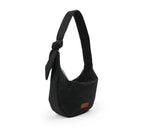 Petaholic Chic Kangaroo Bag Charcoal Black For Small Dogs and Cats 45 x 15 x 28cm