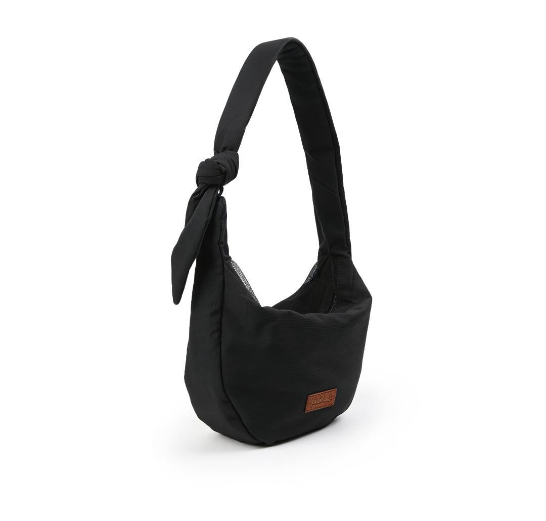 Petaholic Chic Kangaroo Bag Charcoal Black For Small Dogs and Cats 45 x 15 x 28cm