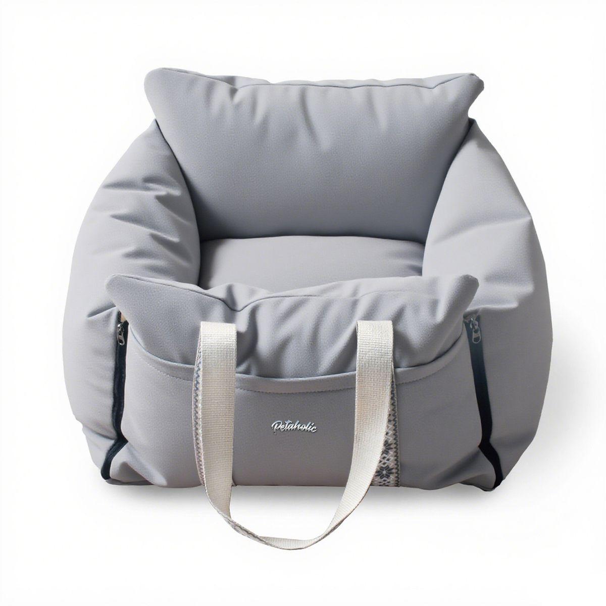 Petaholic Pet Travel Bag Gray For Small Dogs and Cats 55x55x30cm