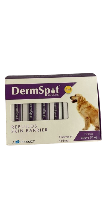 TTK Deromspot Spot-on Rebuild Skin Barrier for Dogs 4 Pipetties of 4ml