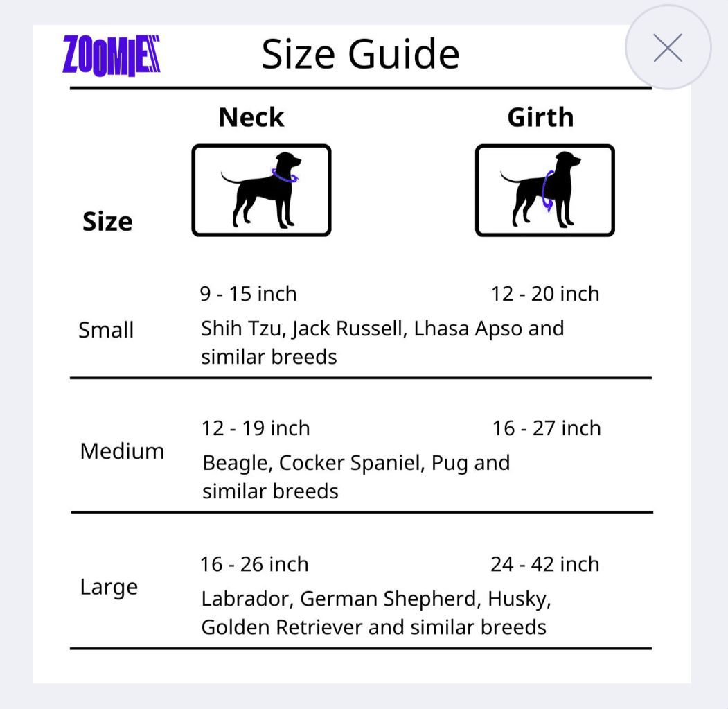 Zoomiez Solar H - Harness For Dog