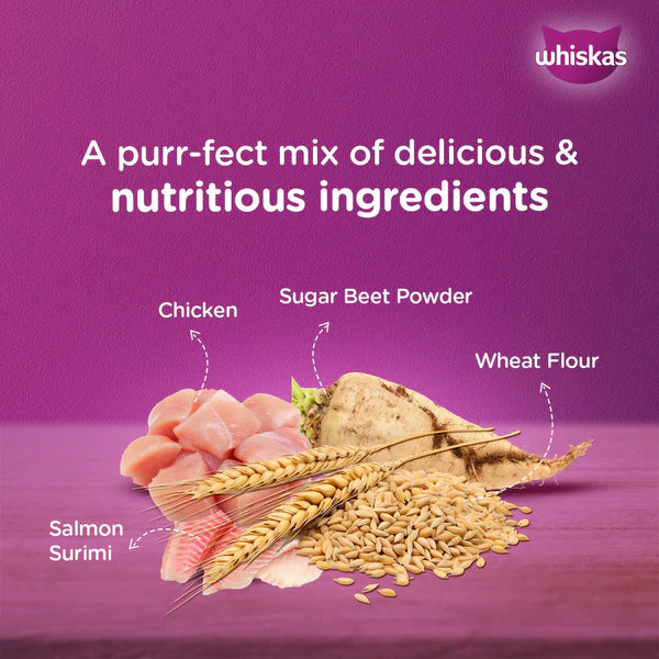 Whiskas Kitten Junior (2-12 Months) Chicken with Salmon in Jelly Wet Cat Food 80g (Pack of 14)