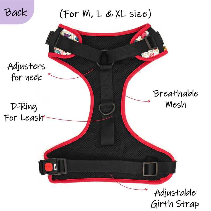 Mutt of Course Tom & Jerry Retro Fun Harness For Dogs & Cats