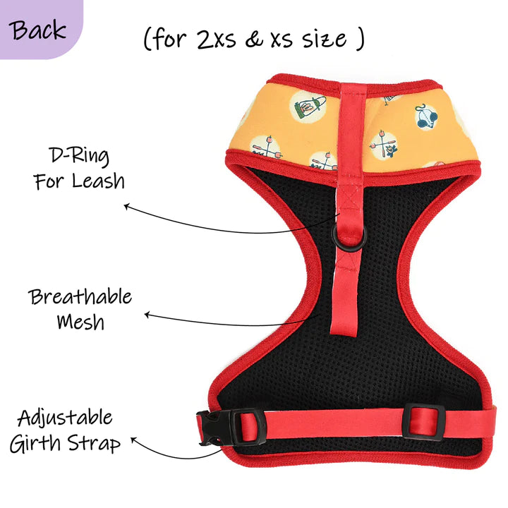 Mutt of Course Tom & Jerry Cheese Harness For Dogs & Cats