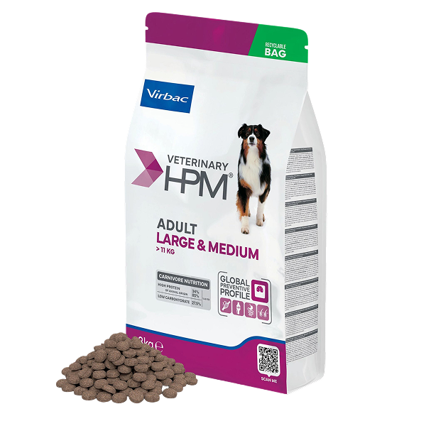 Virbac Veterinary HPM Large & Medium Breeds Adult Dog Dry Food 3kg