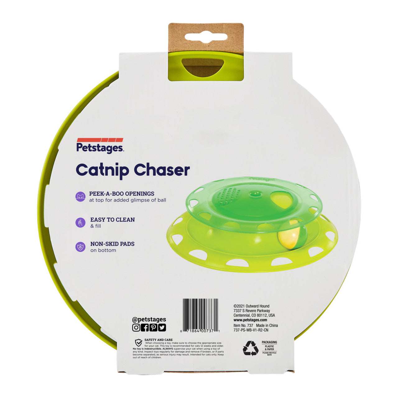 Petstages Catstages Catnip Chaser Independent Cat Play Toy