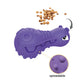 GiGwi Dumbbell Hippo Heads Treat Dispenser and Squeak Toy for Dogs Medium