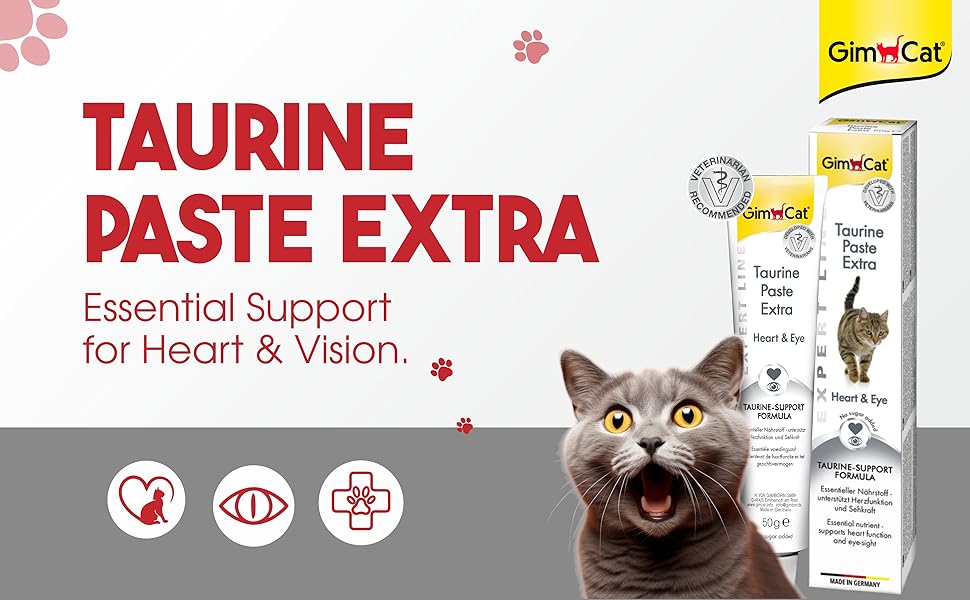 GimCat Expert Line Taurine Paste Extra Paste for Heart & Eye Support For Cats 50g