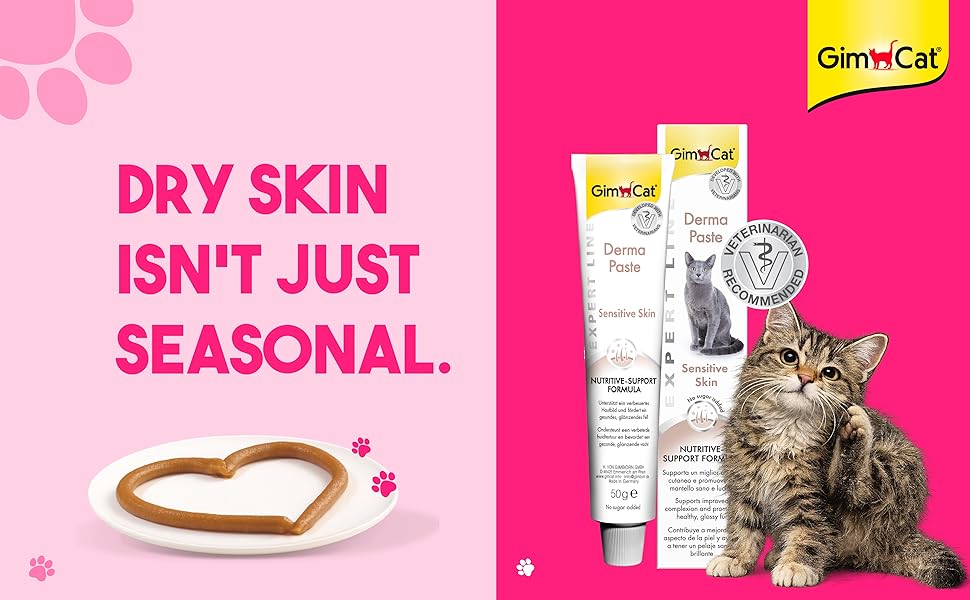 GimCat Expert Line Derma Paste for Sensitive Skin For Cats 50g