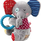 Gigwi Plush Friendz Ring Elephant Medium 17.50x13x10cm