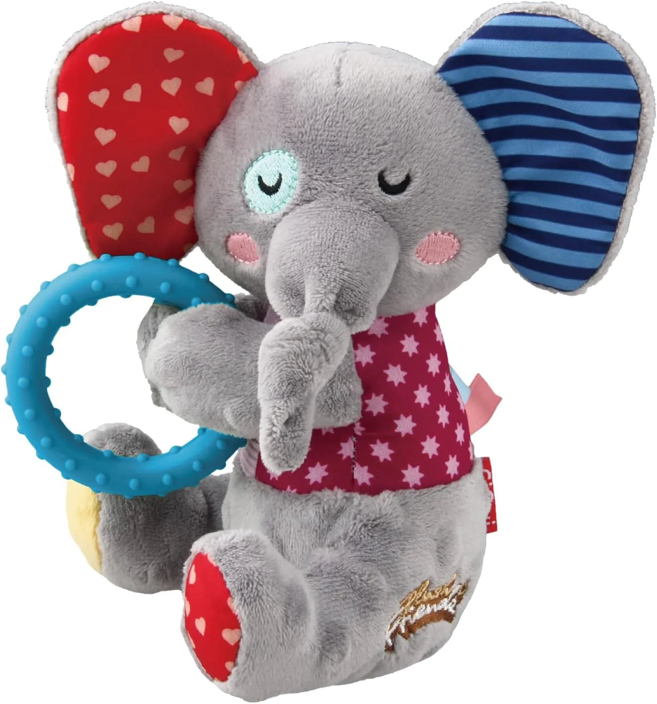 Gigwi Plush Friendz Ring Elephant Medium 17.50x13x10cm