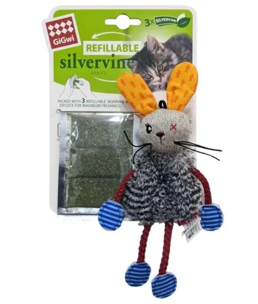 Gigwi Refillable Silvervine Rabbit 6.35x2.54x20cm