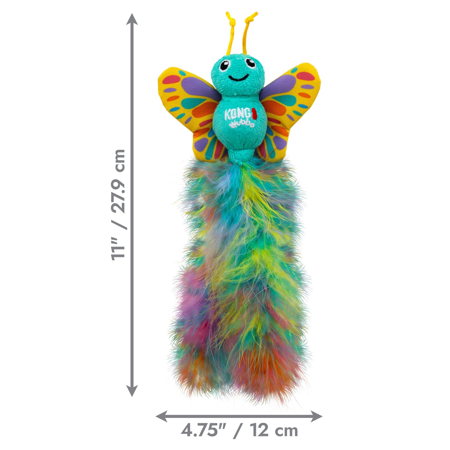 Kong Wubba Butterfly Catnip Toy (3.81x12.07x27.94cm)