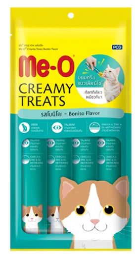 ME-O Tuna Bonito Flavor Creamy Treat For Cat 20gx15 Sachets in Pack 300g