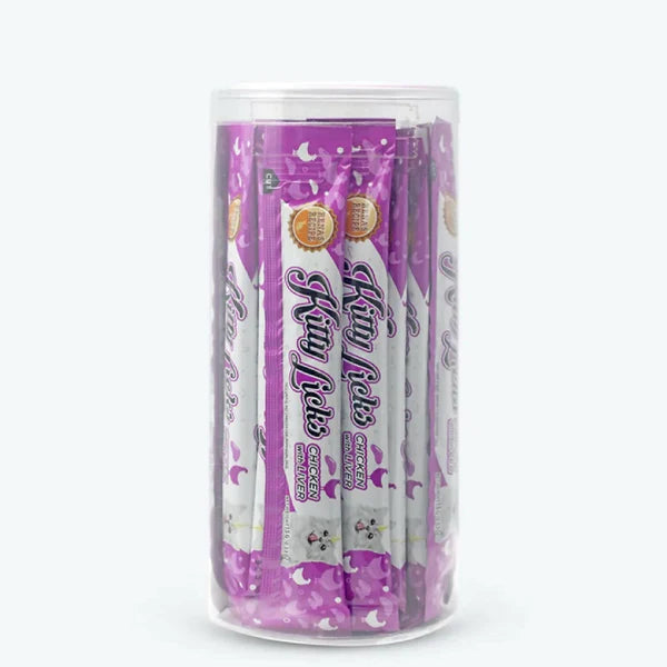 Rena's Kitty Licks Chicken with Liver Flavour Jar 15gm x 30 tubes