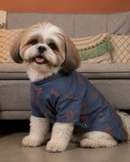 15 Furries Desi Denim Dog Kurta Indigo