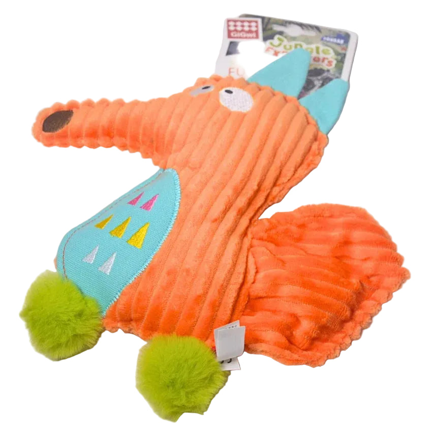 Gigwi Jungle Explorers Wolf Squeaky Dog Toy