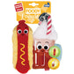 GiGwi Foody Friendz Reversible Hot Dog & Ice Cream Float Coffee Squeak and Crinkle Dog Toy 8 x 8 x 2.50cm