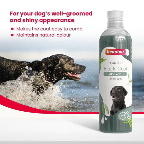 Beaphar Shampoo Black Coats Sort Pels with Aloe Vera For Dogs  250ml