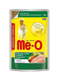 Me-O Adult Chicken chunk in Gravy Wet Cat Food 80gm